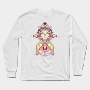 Astronaut Star Girl, Per Aspera Ad Astra Long Sleeve T-Shirt